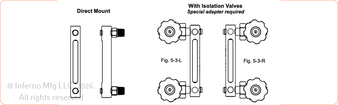 Model ATS — With Isolation Valves and Direct Mount